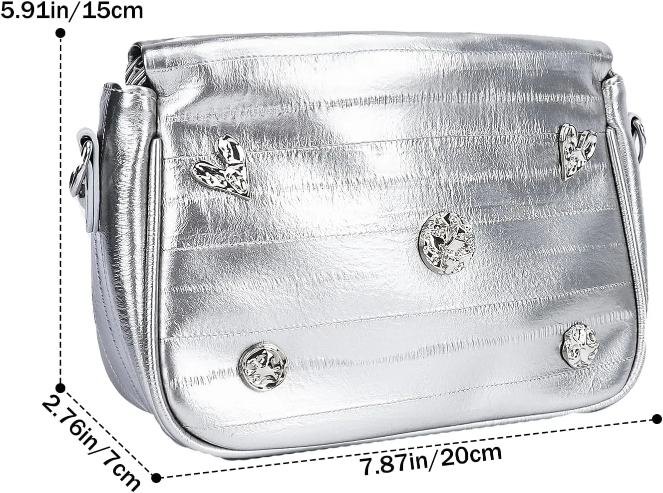 Womens Y2k Sparkly Silver Hobo Bag Tote Evening Bag Metallic Clutch Satchel Shoulder Bag for Wedding Party Prom