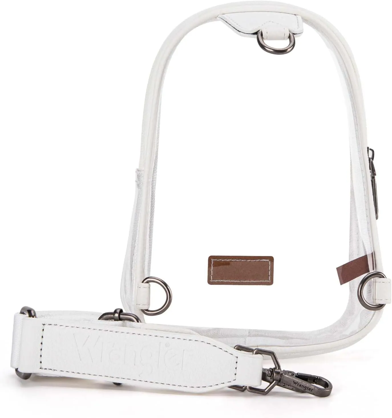 Wrangler Crossbody Clear Sling Bags for Women Stadium Approved Cross Body Purse for Sports Events Concerts