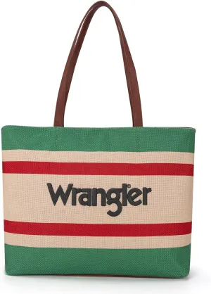 Wrangler Large Tote Bag for Women Shoulder Purse Bag with Zipper