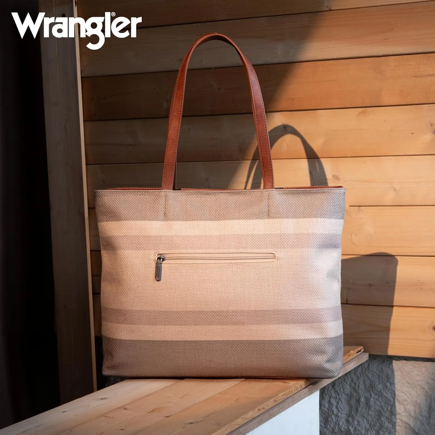 Wrangler Large Tote Bag for Women Shoulder Purse Bag with Zipper