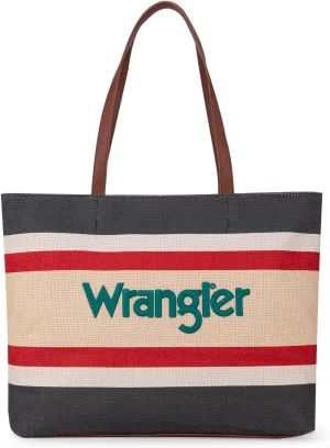 Wrangler Large Tote Bag for Women Shoulder Purse Bag with Zipper