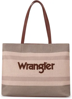 Wrangler Large Tote Bag for Women Shoulder Purse Bag with Zipper