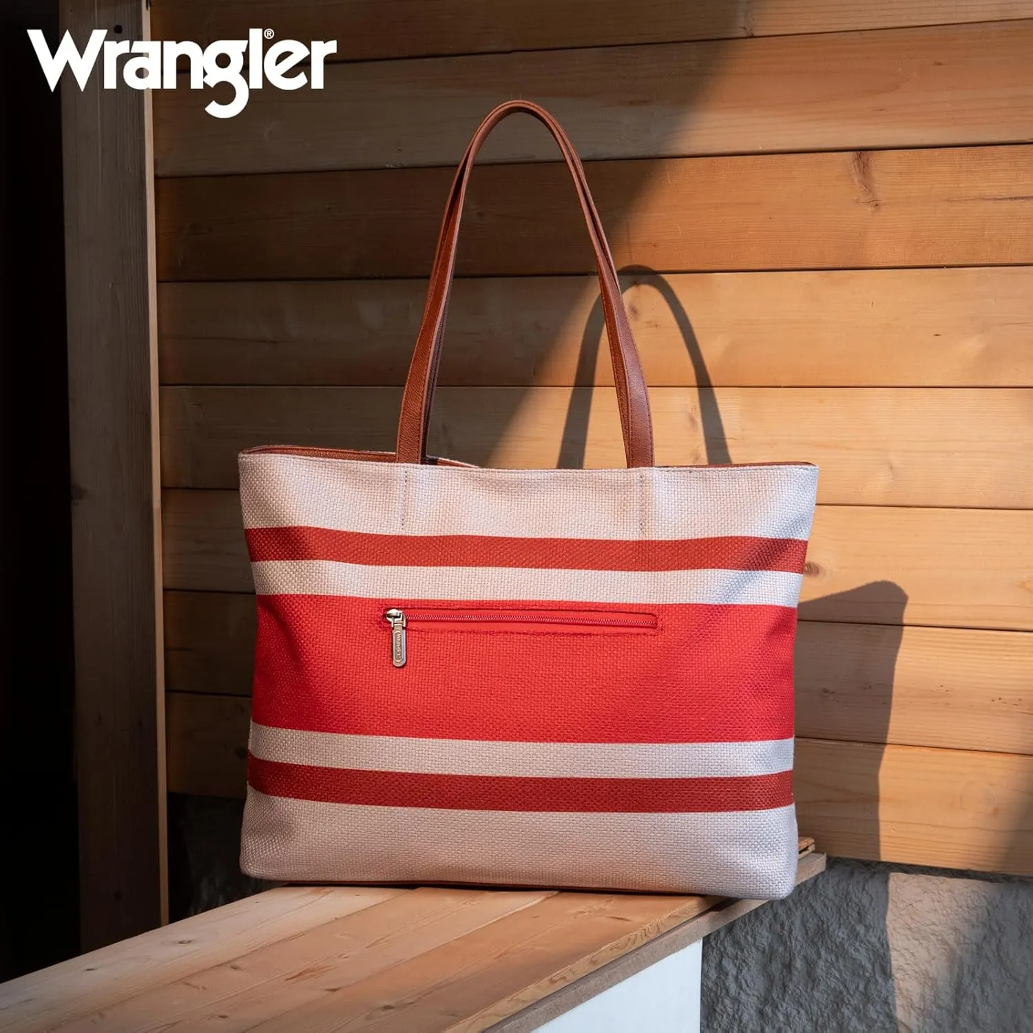 Wrangler Large Tote Bag for Women Shoulder Purse Bag with Zipper