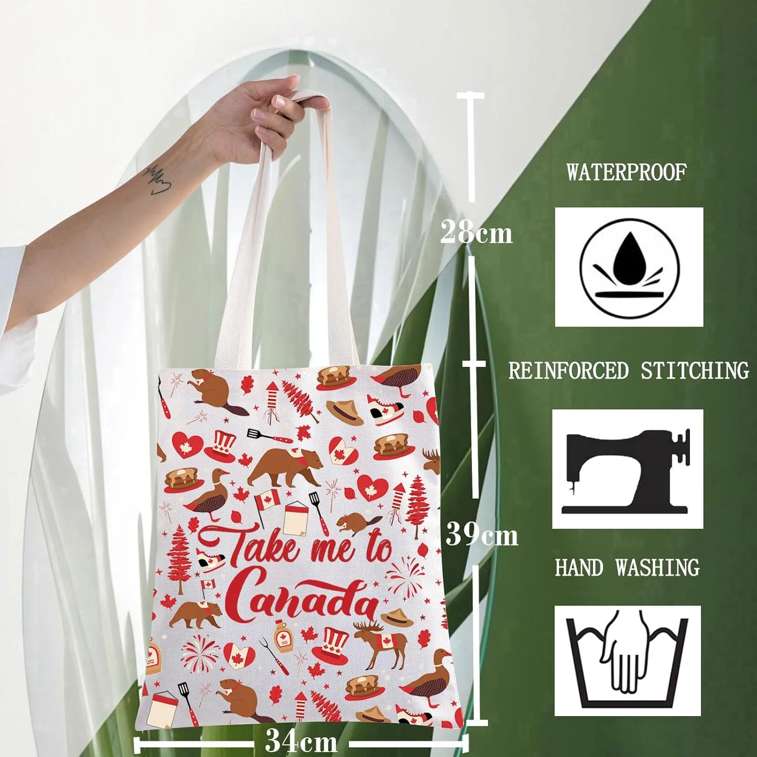 WZMPA Canada Travel Cosmetic Bag Canada Souvenir Gifts Take Me To Canada Zipper Pouch Bag Canada Trip Merchandise (To Canada-T)