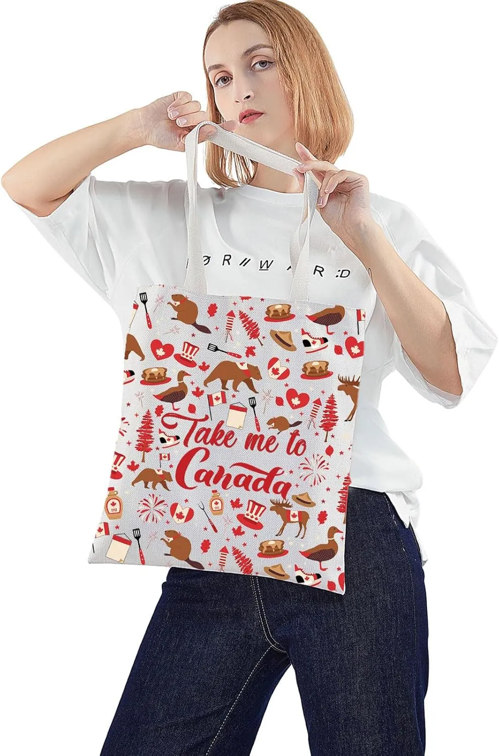 WZMPA Canada Travel Cosmetic Bag Canada Souvenir Gifts Take Me To Canada Zipper Pouch Bag Canada Trip Merchandise (To Canada-T)