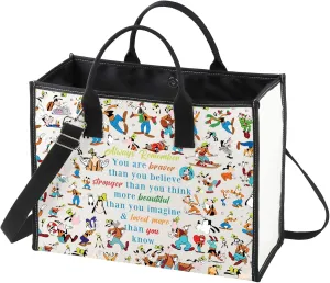 WZMPA Cartoon Dog Cosmetic Bag Dog Lover Gift You Are Braver Stronger Smarter Than You Think Cartoon Makeup Zipper Pouch Bag Movie Merchandise (dog goof Always -TB)