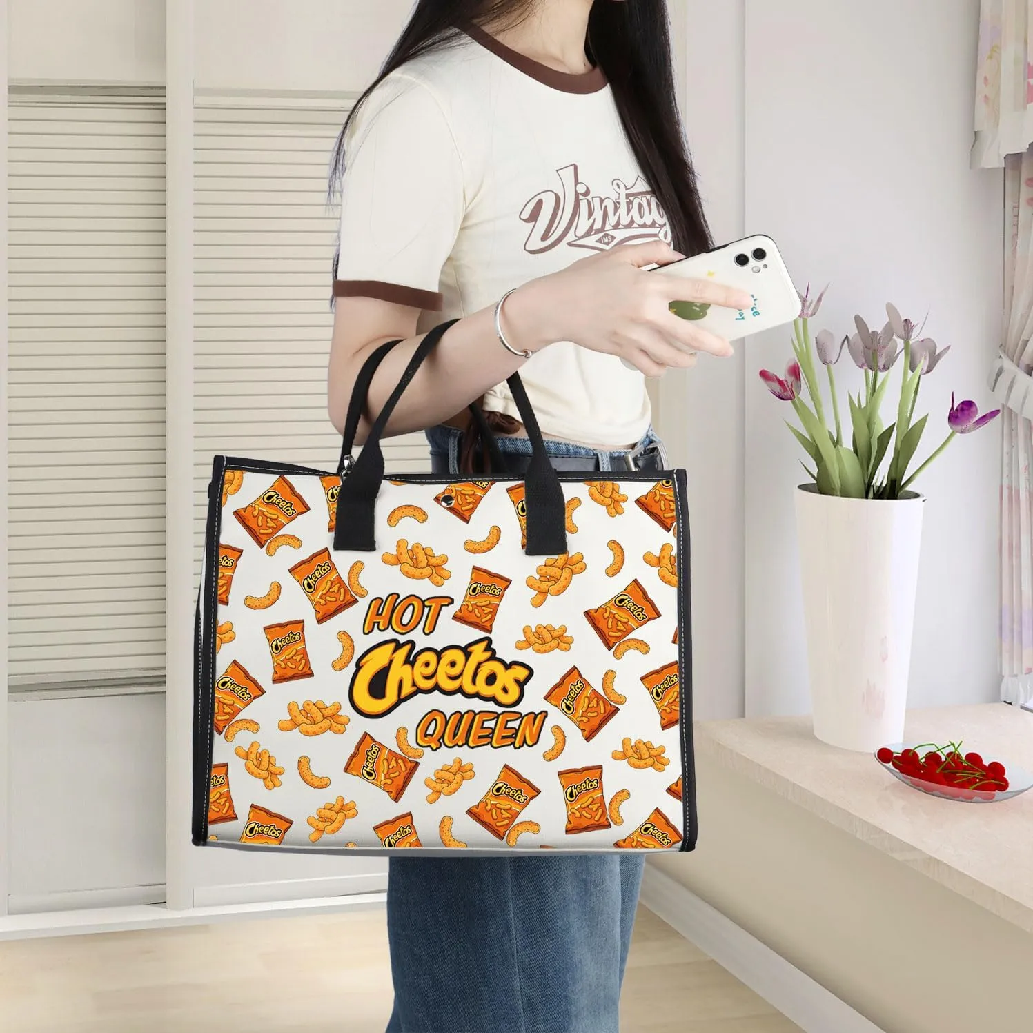 WZMPA Corncob Food Cosmetic Bag Food Fans Gifts Hot Queen Makeup Zipper Pouch Bag For Friend family (Hot Queen 2-TB)