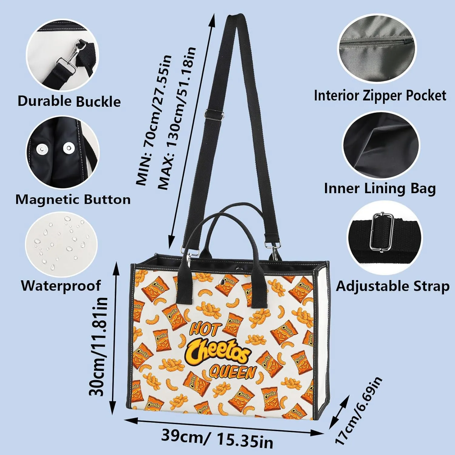 WZMPA Corncob Food Cosmetic Bag Food Fans Gifts Hot Queen Makeup Zipper Pouch Bag For Friend family (Hot Queen 2-TB)