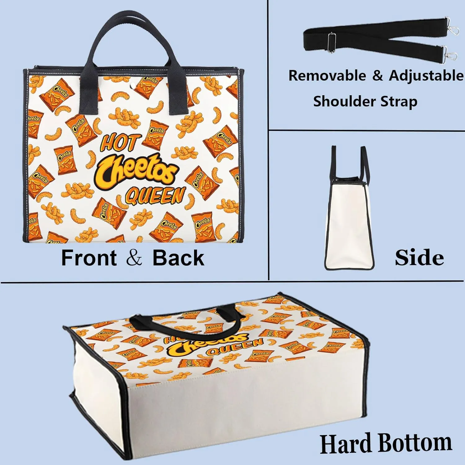 WZMPA Corncob Food Cosmetic Bag Food Fans Gifts Hot Queen Makeup Zipper Pouch Bag For Friend family (Hot Queen 2-TB)