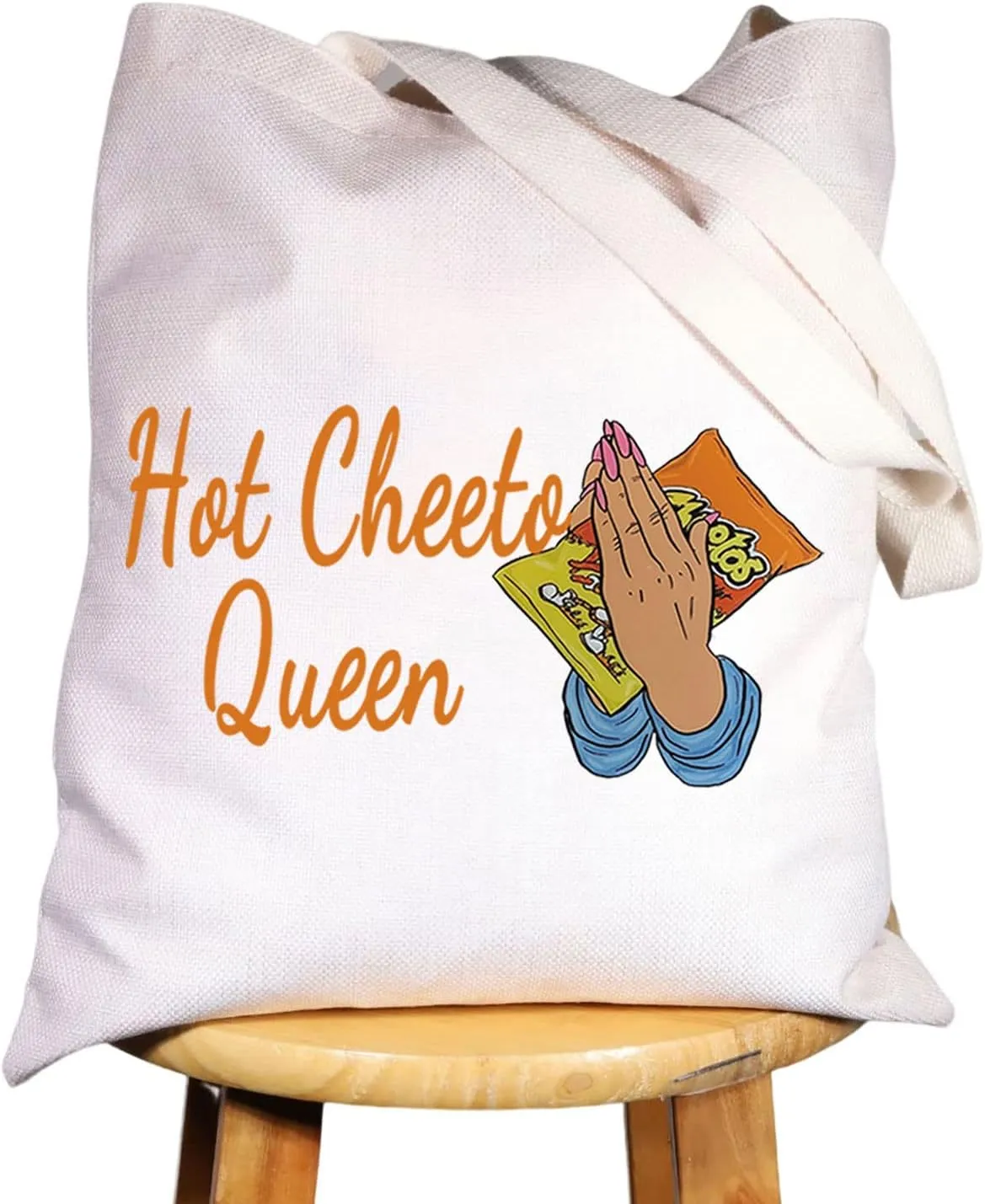 WZMPA Corncob Food Cosmetic Bag Food Fans Gifts Hot Queen Makeup Zipper Pouch Bag For Friend family (Hot Queen Tote)