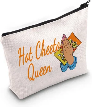 WZMPA Corncob Food Cosmetic Bag Food Fans Gifts Hot Queen Makeup Zipper Pouch Bag For Friend family (Hot Queen)
