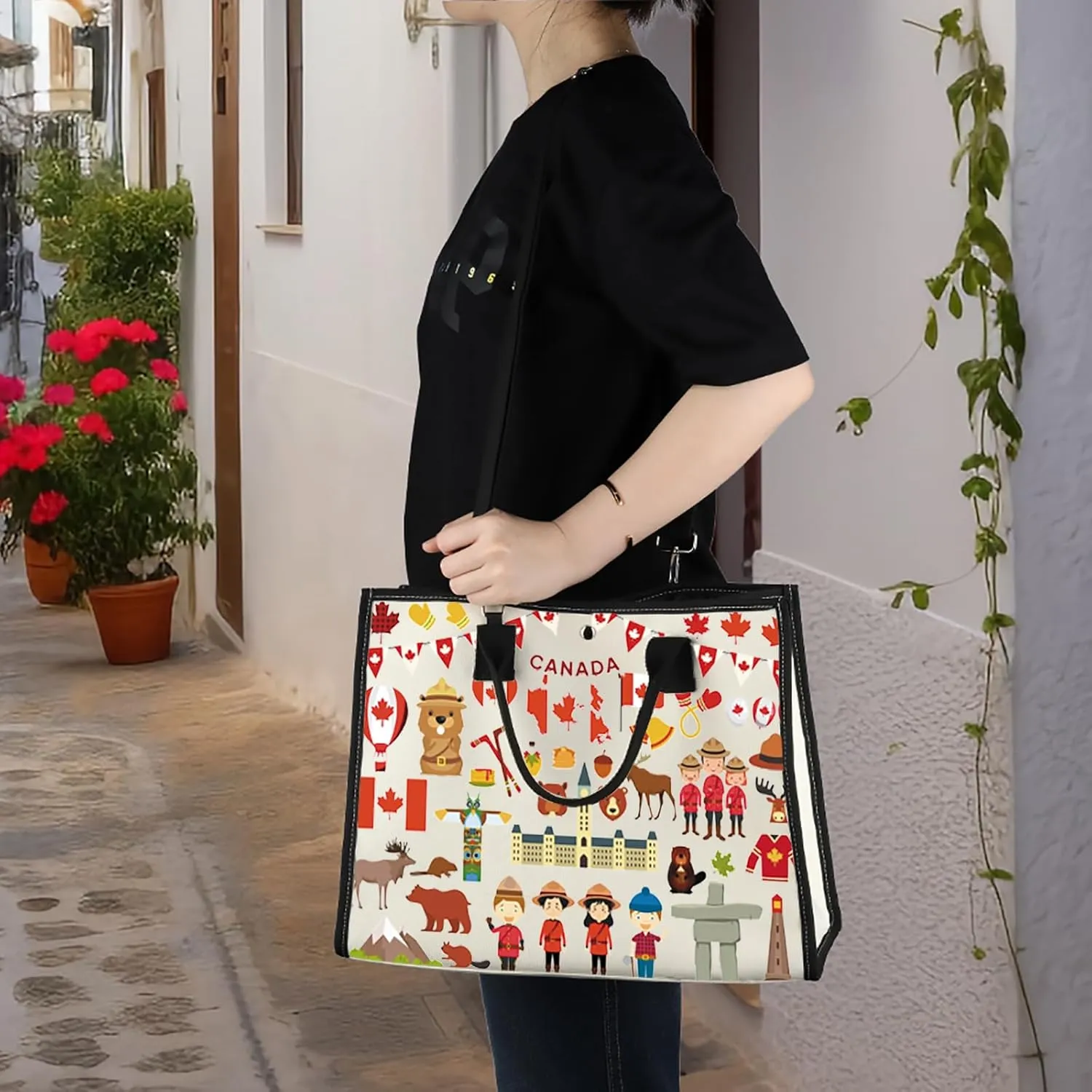 WZMPA Funny Canada Trip Cosmetic Bag - Souvenir Gift Vacation Makeup Zipper Pouch Bag - Travel Merchandise
