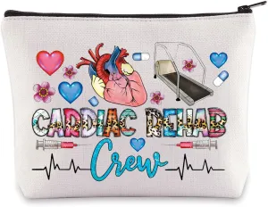 WZMPA Funny Cardiology Rehab Cosmetic Bag Cardiologist Gift Cardiac Rehab Nurse Makeup Zipper Pouch Bag Cardiology Student Merchandise (Cardiac Rehab)