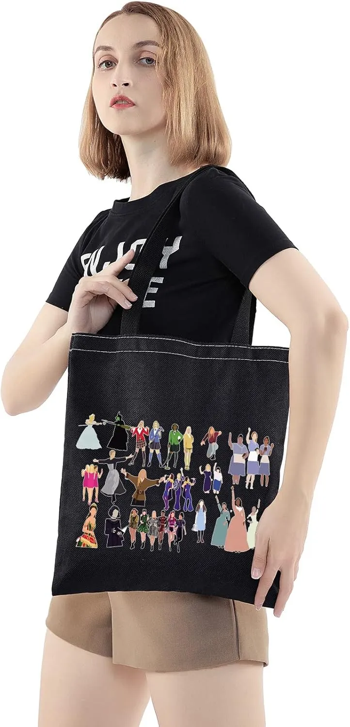WZMPA Musical Character Cosmetic Makeup Bag Musical Theatre Fans Gift You Are Braver Stronger Smarter Than You Think Musical Zipper Pouch Bag