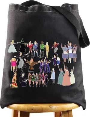 WZMPA Musical Character Cosmetic Makeup Bag Musical Theatre Fans Gift You Are Braver Stronger Smarter Than You Think Musical Zipper Pouch Bag