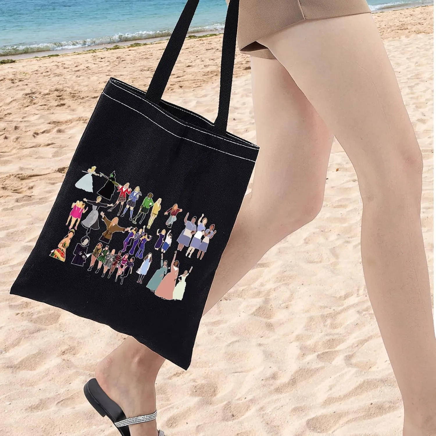 WZMPA Musical Character Cosmetic Makeup Bag Musical Theatre Fans Gift You Are Braver Stronger Smarter Than You Think Musical Zipper Pouch Bag
