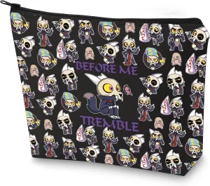 WZMPA Owl Lover Cosmetic Bag Owl Fans Gifts Tremble Before Me King Makeup Zipper Pouch Bag For Movie Fans (Before Me 2 Full-BL)