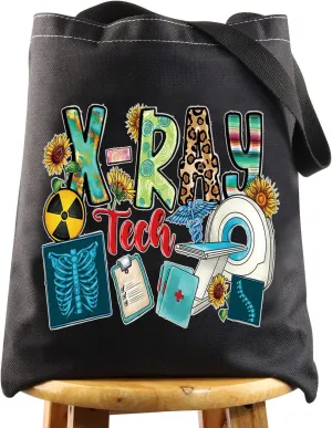 WZMPA X-Ray Tech Cosmetic Bag Radiology Technician Gifts Radiologist Graduation Makeup Zipper Pouch Bag X Ray Technician Gift (X-Ray Tech-T BL)