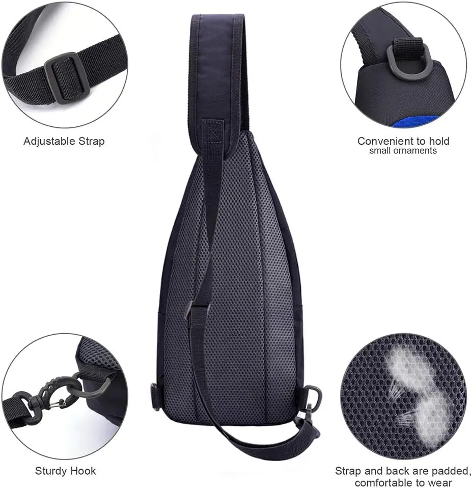 Y&R Direct 14 Colors Lightweight Sling Backpack Sling Bag Travel Hiking Small Backpack for Women Men Gifts