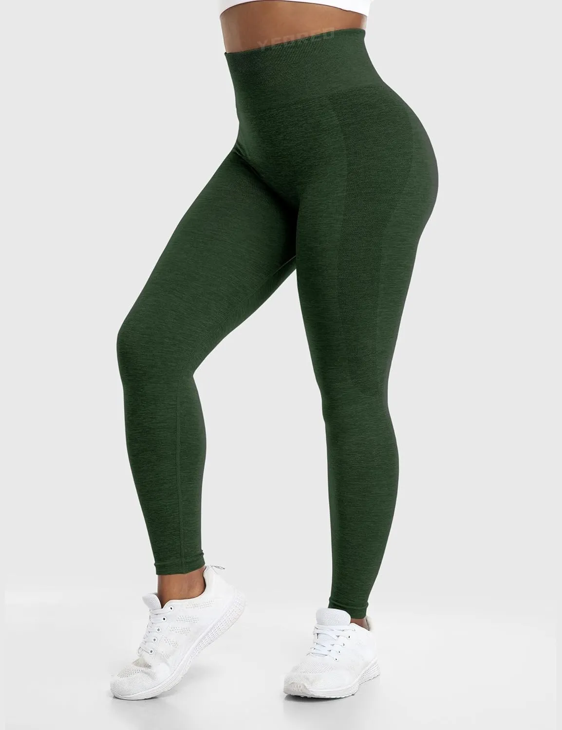 YEOREO Amplify Leggings for Women Seamless Scrunch Leggings Butt Lifting Gym High Waisted Athletic Leggings