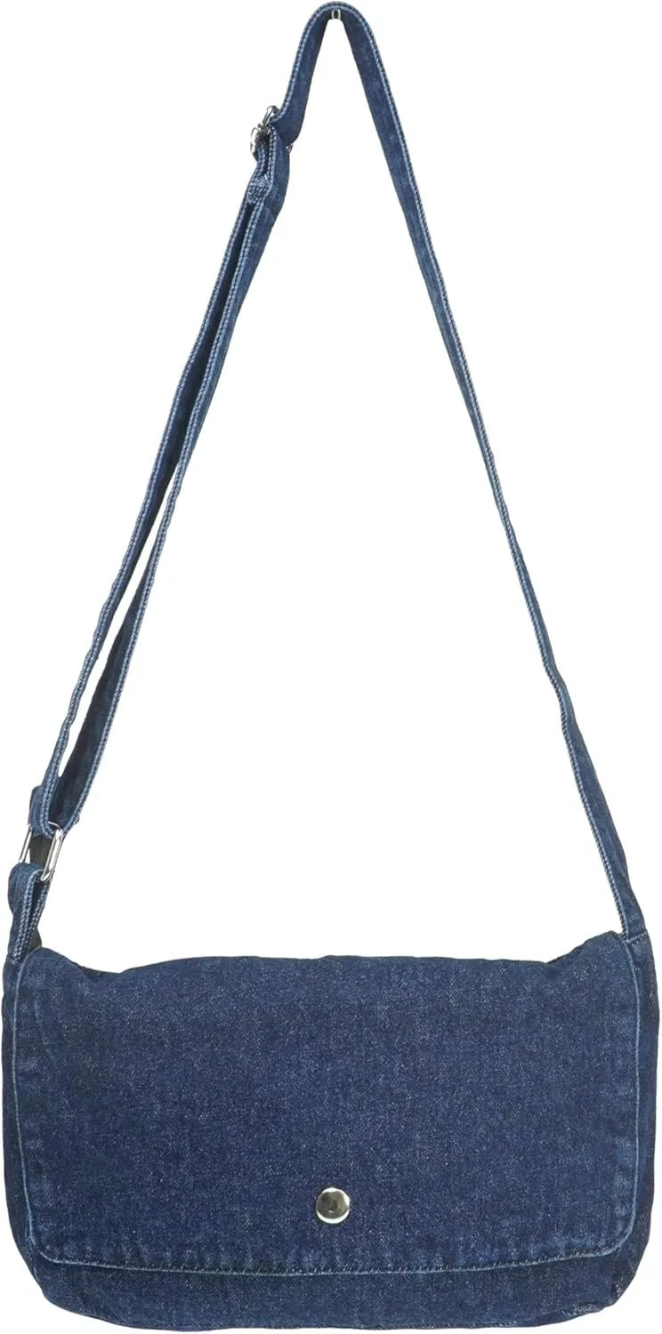 YunZh Denim Hobo Bag, Casual Style Lightweight Classic Retro Travel Shopper Purse Shoulder Handbag Messenger Bag