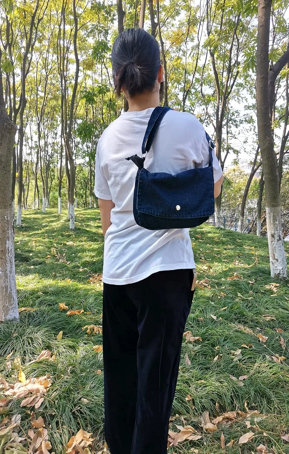 YunZh Denim Hobo Bag, Casual Style Lightweight Classic Retro Travel Shopper Purse Shoulder Handbag Messenger Bag