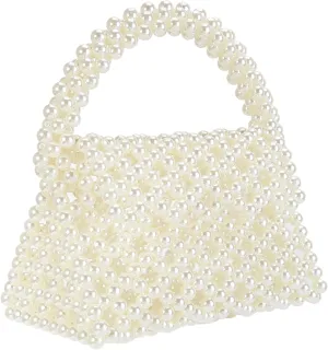 YUSHINY Candy Color Acrylic Beaded Hollow Handbag Evening Clutch Triangle Bags for Wedding Party