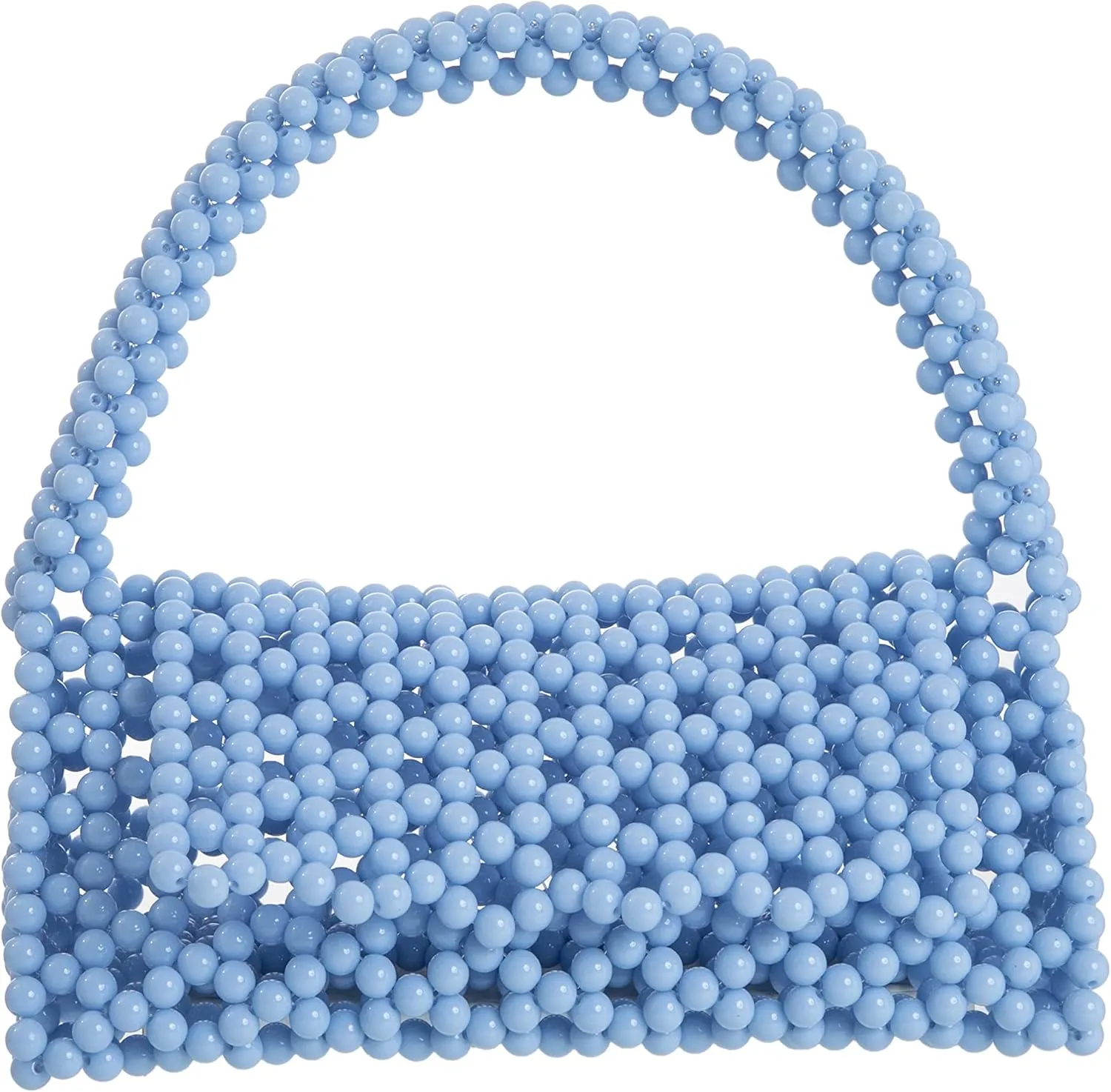 YUSHINY Candy Color Acrylic Beaded Hollow Handbag Evening Clutch Triangle Bags for Wedding Party