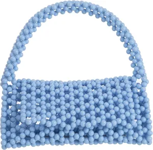 YUSHINY Candy Color Acrylic Beaded Hollow Handbag Evening Clutch Triangle Bags for Wedding Party