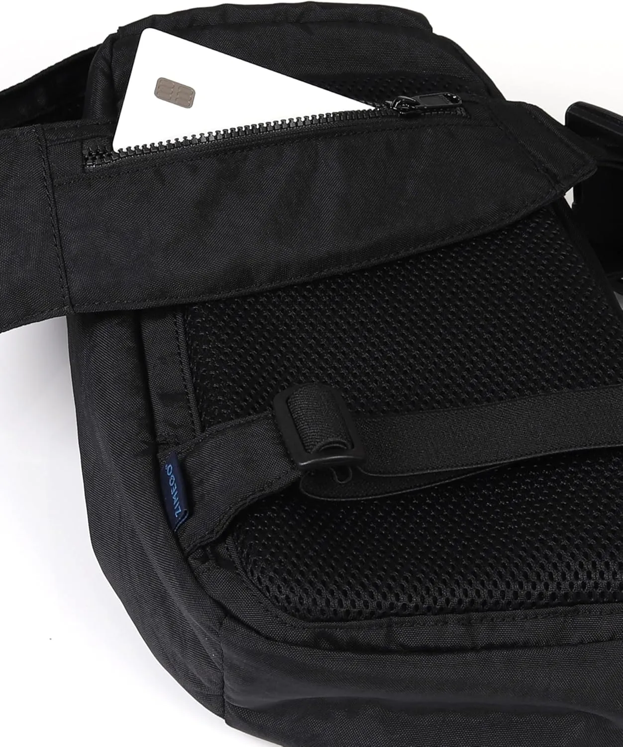 ZIMEGO Tactical Fanny Pack and Crossbody Bag - Utility Sling Bag for Travel and Outdoor, Black